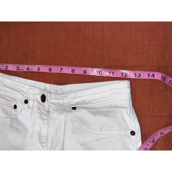 Boden White Denim Pencil Pockets & Button Closure Women's Skirt Size 4 - Picture 7 of 9